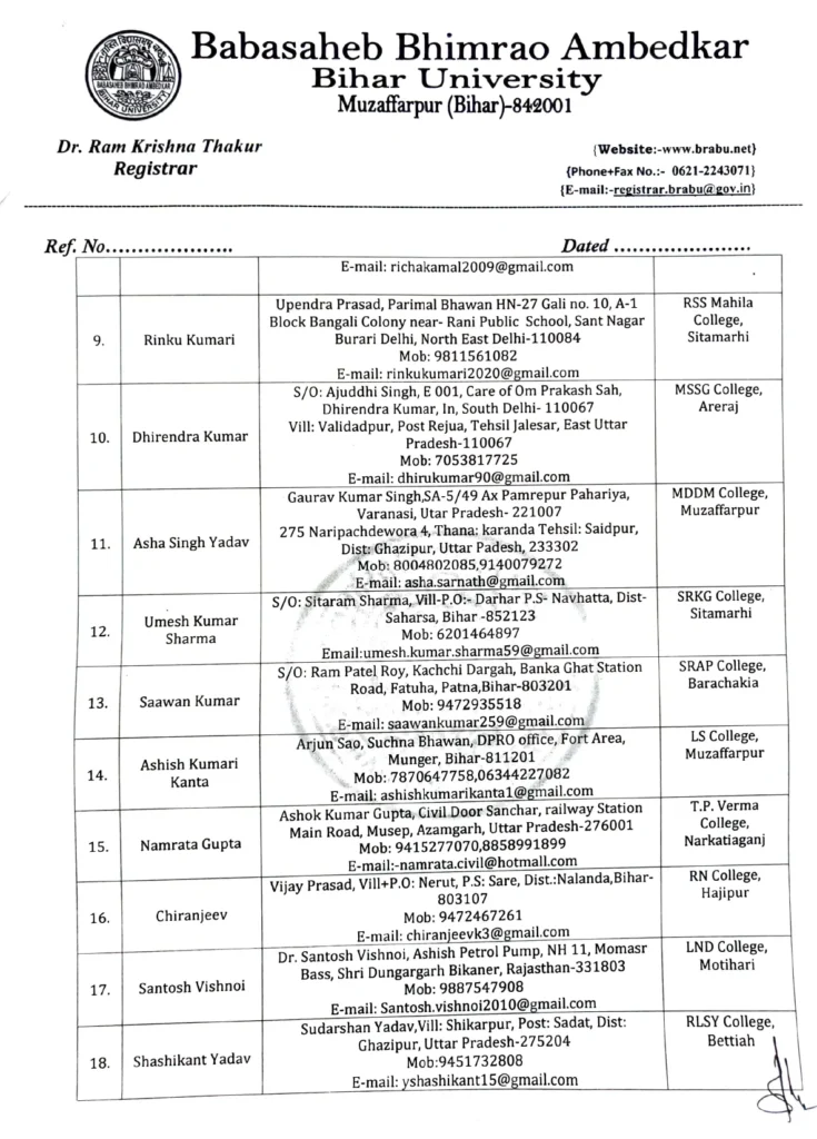 title B.R.A. Bihar University News B.R.A. Bihar University News