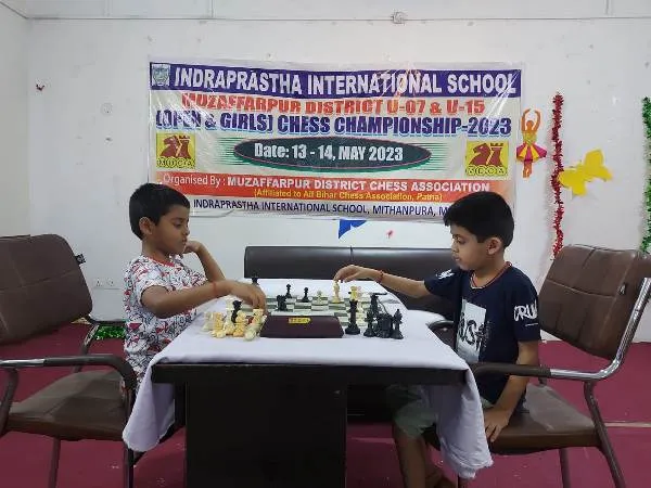 title Muzaffarpur Chess Championship "इन्द्रप्रस्थ इंटरनेशनल स्कूल कप " जिला स्तरीय शतरंज चैम्पियनशिप 2023 शूरू