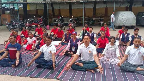 डॉ. राम मनोहर लोहिया स्मारक महाविद्यालय मुजफ्फरपुर में अन्तर्राष्ट्रीय योग दिवस 