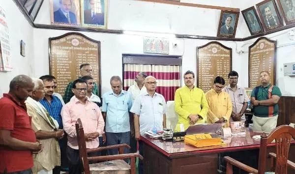 title Muzaffarpur News लंगट सिंह कॉलेज में पूर्व प्राचार्य रसायन विज्ञान के प्राध्यापक प्रो अभय कुमार के निधन पर शोकसभा