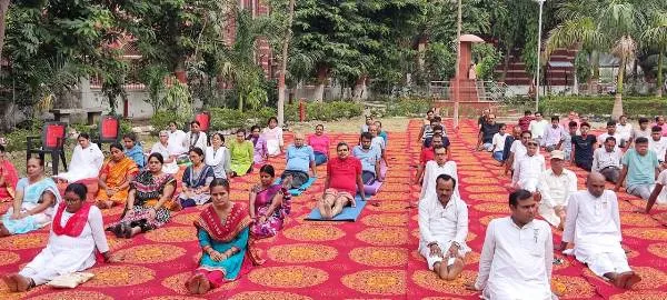 title International Yoga Day Yoga Day in LS College Muzaffarpur