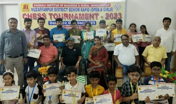 title Muzaffarpur Chess Muzaffarpur Chess Association तत्वाधान में शतरंज टूर्नामेंट और खिलाडियों को सम्मान