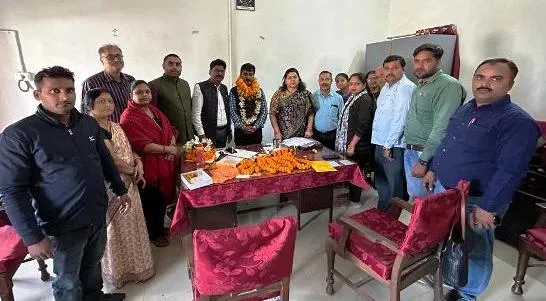 title RDS College Muzaffarpur RDS College Muzaffarpur डॉ राजीव को अध्यक्ष का पदभार