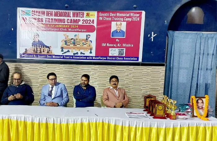 title Gayatri Devi Memorial Chess Gayatri Devi Memorial Chess Training Camp 2024 का सफल समापन