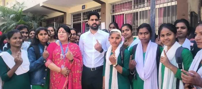 RBBM College में Voter Awareness Campaign