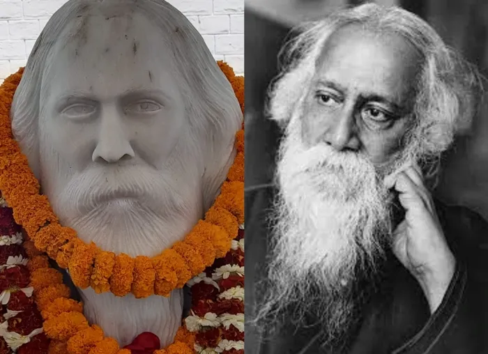 नोबल पुरस्कार विजेता गुरुवर Rabindranath Tagore की मूर्ति का अनावरण मुजफ्फरपुर में 