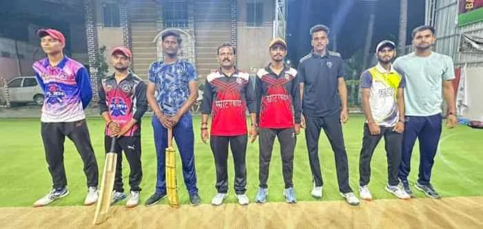 title MTA BOX CRICKET सम्राट लिजेंड एकादश MTA BOX CRICKET नौक आऊट ट्रौफी चैंपियन, समीर सम्राट प्लेयर औफ द टूर्नामेंट।