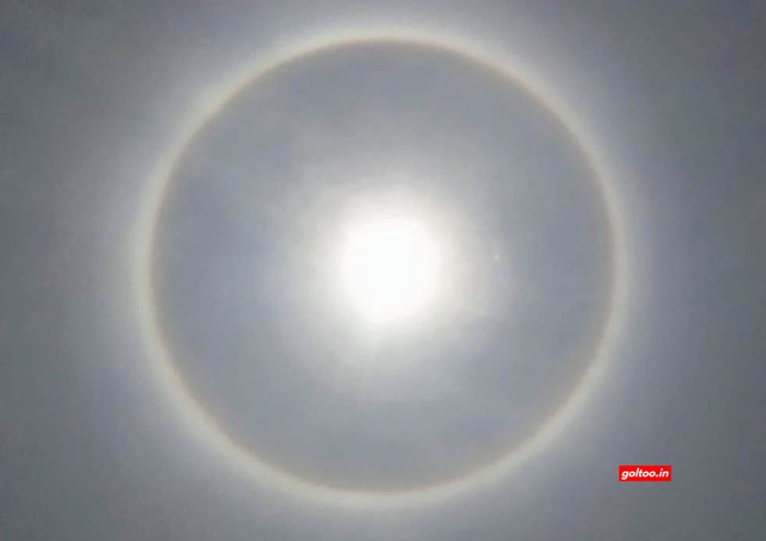 A Halo or Rainbow Around The Sun