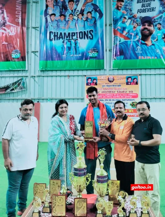 Bankers Premier League 2024 में बैंक ऑफ बड़ौदा क्रिकेट टीम विजेता