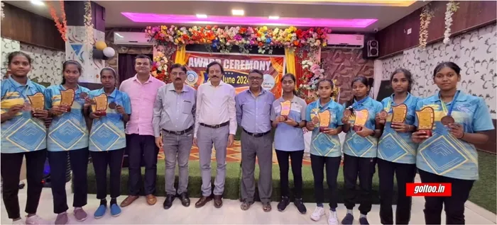 बिहार बालिका टीम और अंतरराष्ट्रीय खिलाड़ियों को Cestoball Association of Bihar ने सम्मानित किया