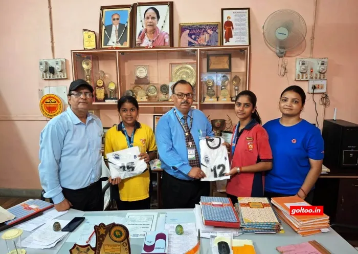 title National Targetball National Targetball के लिए बिहार महिला टीम को सनशाइन स्कूल की तरफ से जर्सी