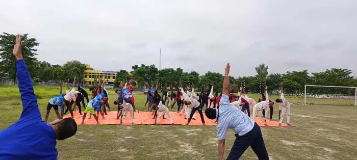 राष्ट्रीय खिलाड़ियों ने मनाया International Yoga Day