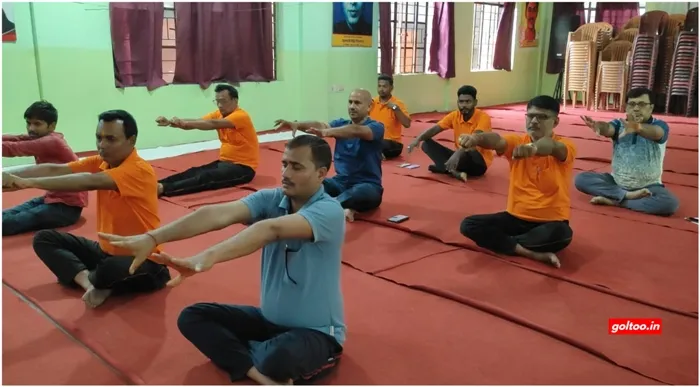 International Yoga Day:भारती शिक्षक प्रशिक्षण महाविद्यालय