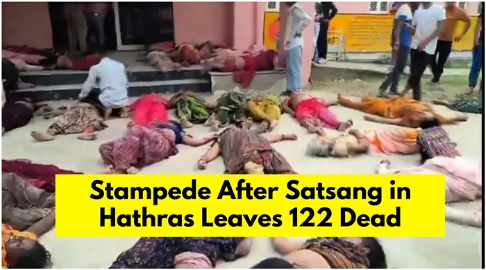 title Hathras Stamped Hathras Stamped सत्संग के बाद भगदड़