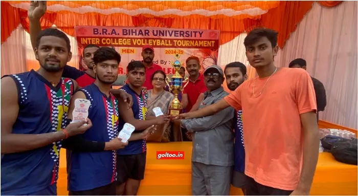 MS College Motihari Winner of Inter College Volleyball Tournament