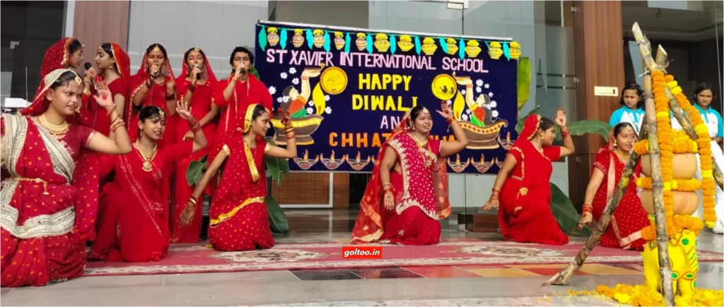 St Xavier International School Muzaffarpur में दिवाली और छठ उत्सव मनाया गया