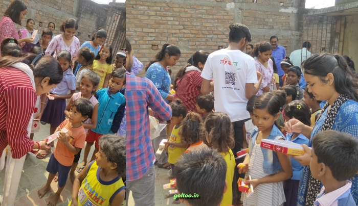 title RDS College RDS College NSS द्वारा गोद लिए प्राथमिक विद्यालय भीखनपुरा में दीपावली के उपहार बांटे गए