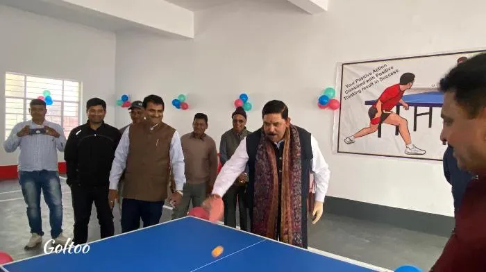 title Bihar University B.R.A. Bihar University कुलपति डॉ. दिनेश चंद्र राय द्वारा इनडोर टेबल टेनिस क्रीड़ा भवन का हुआ शुभारंभ