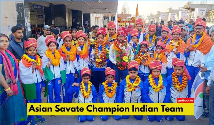 Indian Savate Team का मुजफ्फरपुर पहुँचने पर हुआ भव्य स्वागत