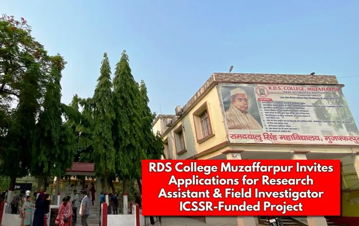 RDS College, Muzaffarpur Invites Applications
