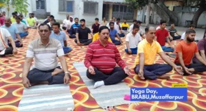 International Yoga Day विश्वविद्यालय में योग शिविर का आयोजन