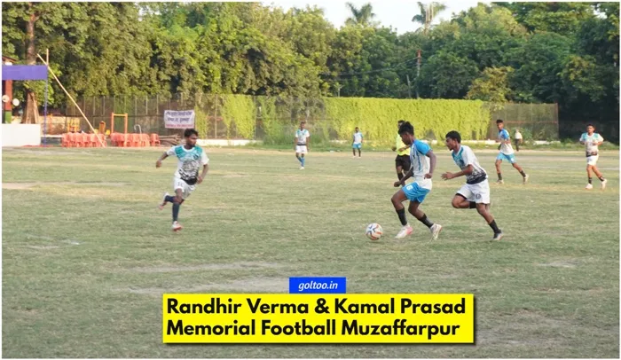 title Football Tournament शहीद रणधीर वर्मा व कमल किशोर मेमोरियल Football Tournament Muzaffarpur का शुभारम्भ