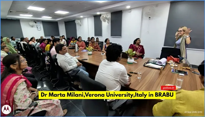 B.R.A. Bihar University इटली की Prof. Marta Milani