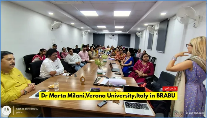 B.R.A. Bihar University इटली की Prof. Marta Milani
