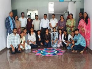 SKJ Law College में रंगोली प्रतियोगिता