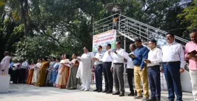 बी.आर.ए. बिहार विश्वविद्यालय में ‘Vande Matram’ के 150 वर्ष पूर्ण होने पर सामूहिक गायन कार्यक्रम आयोजित