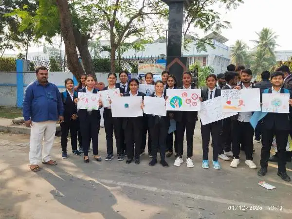 SKJ Law College में विश्व एड्स दिवस के अवसर पर जागरूकता रैली का आयोजन