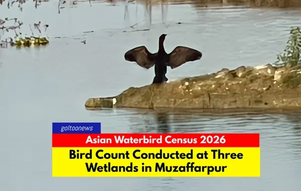 Asian Waterbird Census मुजफ्फरपुर में सर्वे