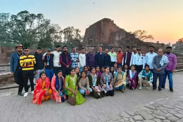 नालंदा विश्वविद्यालय व बोधगया का शैक्षणिक भ्रमण कर लौटे RDS College के छात्र
