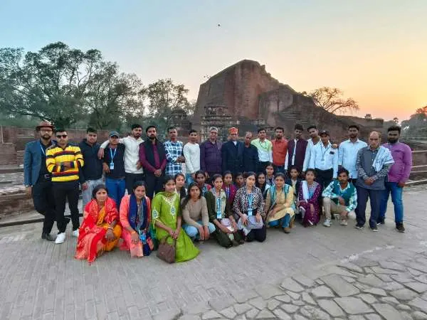 नालंदा विश्वविद्यालय व बोधगया का शैक्षणिक भ्रमण कर लौटे RDS College के छात्र