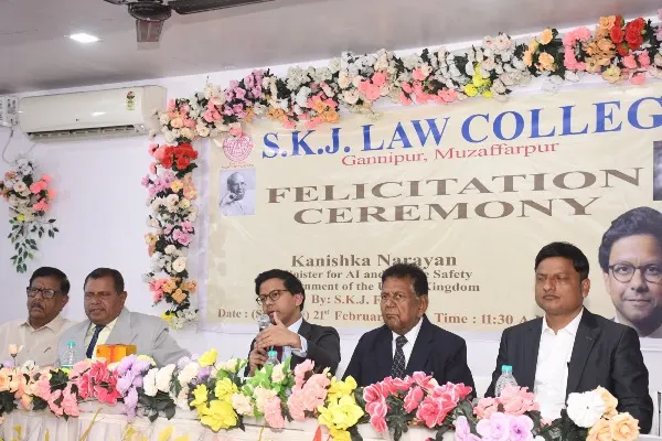 SKJ Law College में यूके के एआई एवं ऑनलाइन सेफ्टी मंत्री 