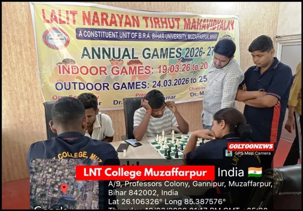 LNT College Muzaffarpur में वार्षिक खेलकूद 2025-26 का आयोजन, प्राचार्या डॉ. ममता रानी बनीं शतरंज विजेता