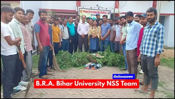 BRABU NSS द्वारा विश्वविद्यालय में स्वच्छता जागरूकता