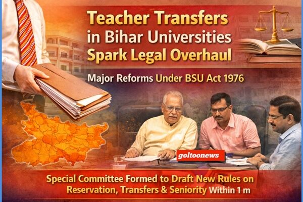 बिहार विश्वविद्यालयों में Inter University Teacher Transfer बना कानूनी चुनौती
