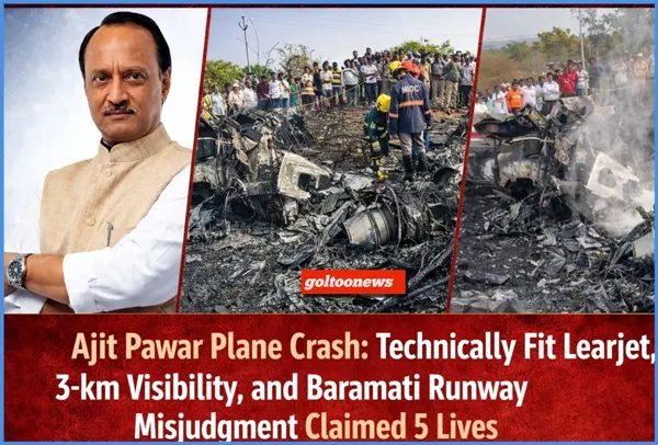 Ajit Pawar Viman Hadsa : तकनीकी रूप से फिट Learjet, 3 किमी विजिबिलिटी और बारामती रनवे की चूक ने ली 5 जानें