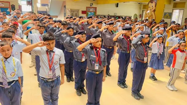 GD Mother International School स्कूल में पाँच दिवसीय स्काउट एंड गाइड प्रशिक्षण शिविर