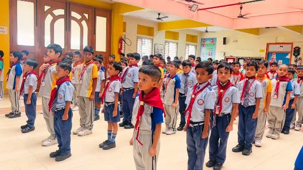 GD Mother International School स्कूल में पाँच दिवसीय स्काउट एंड गाइड प्रशिक्षण शिविर