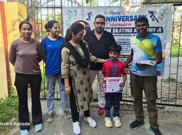 Muzaffarpur में Om Skating Academy का तीसरा स्थापना दिवस मनाया गया, स्केटिंग प्रतियोगिता में बच्चों ने बिखेरा हुनर