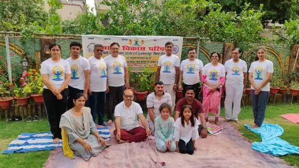 International Yoga Day पर भारत विकास परिषद् का योग आयोजन, स्व. अभय कुमार को मरणोपरांत सम्मान