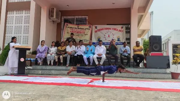 International Yoga Day पर BRABU में भव्य योग संगम