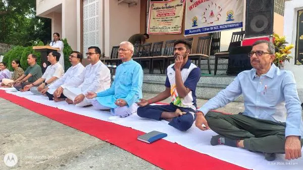 International Yoga Day पर BRABU में भव्य योग संगम
