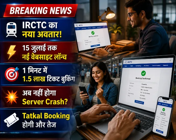 IRCTC New Website: 15 जुलाई तक लॉन्च होगी , अब मिनटों में होगी टिकट बुकिंग; मिलेगी सीट चुनने की सुविधा
