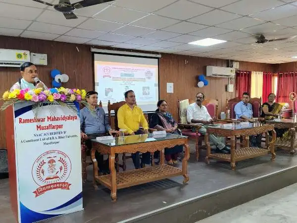 title Rameshwar Mahavidyalay Rameshwar Mahavidyalay में नवप्रवेशित विद्यार्थियों का भव्य दीक्षारंभ कार्यक्रम
