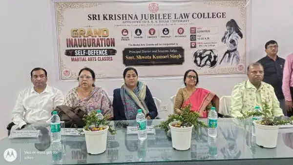 title SKJ Law College SKJ Law College में मार्शल आर्ट प्रशिक्षण शुरू, अंतिम वर्ष के छात्रों को विदाई