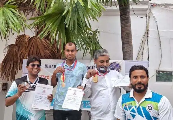 पटना में 23वीं राज्य Masters Wsimming Competition, मुजफ्फरपुर के उमेश कुमार और कुंदन राज का शानदार प्रदर्शन