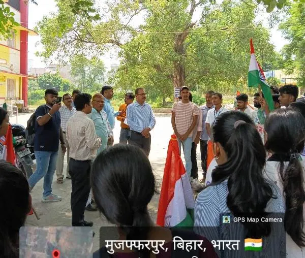RDS College में NSS के तत्वावधान में तिरंगा यात्रा 